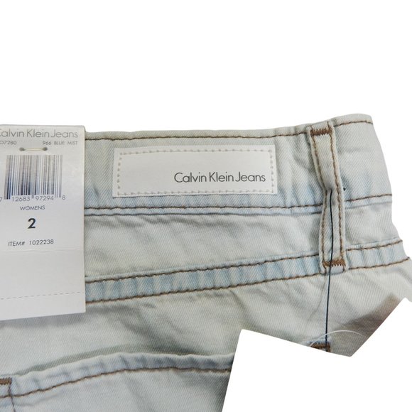 Calvin Klein Mid Rise Denim Jeans Shorts Womens Size 2 NWT - Picture 8 of 8